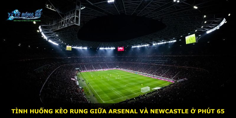 Tình huống kèo rung giữa Arsenal và Newcastle ở phút 65